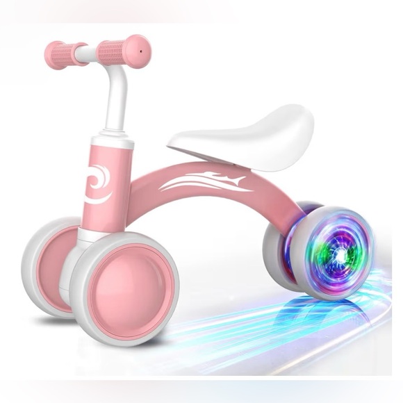 SHIPS ALONE DUE TO WEIGHT Other - NIB Pink Kids Balance Bike with LED Wheels